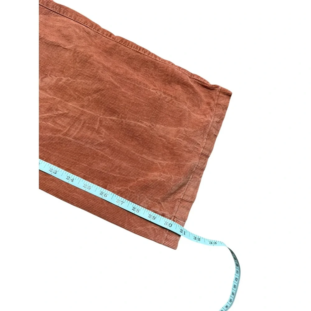 BDG Urban Outfitters Corduroy Cargo‎ Pants Rust Orange Wide Leg Women's Size S - Picture 10 of 12